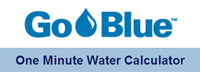 GoBlue - One Minute Water Calculator