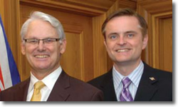 Premier Gordon Campbell and Environment Minister Barry Penner