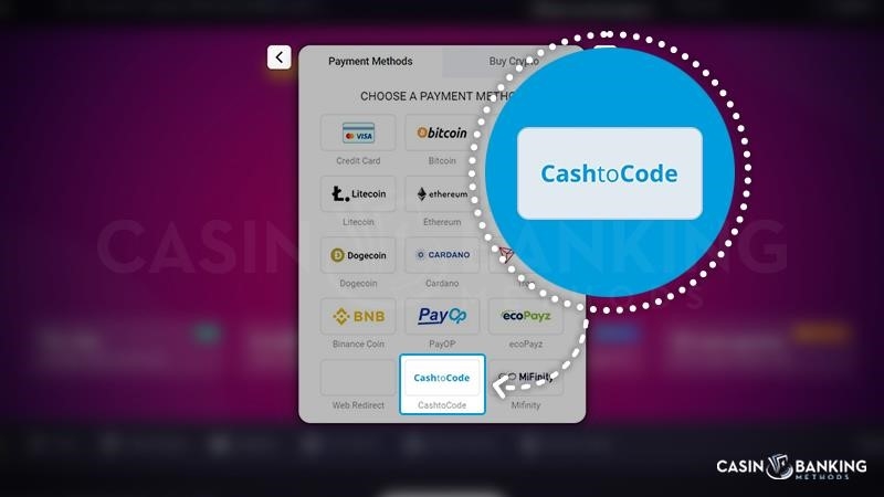 Depositing with CashtoCode